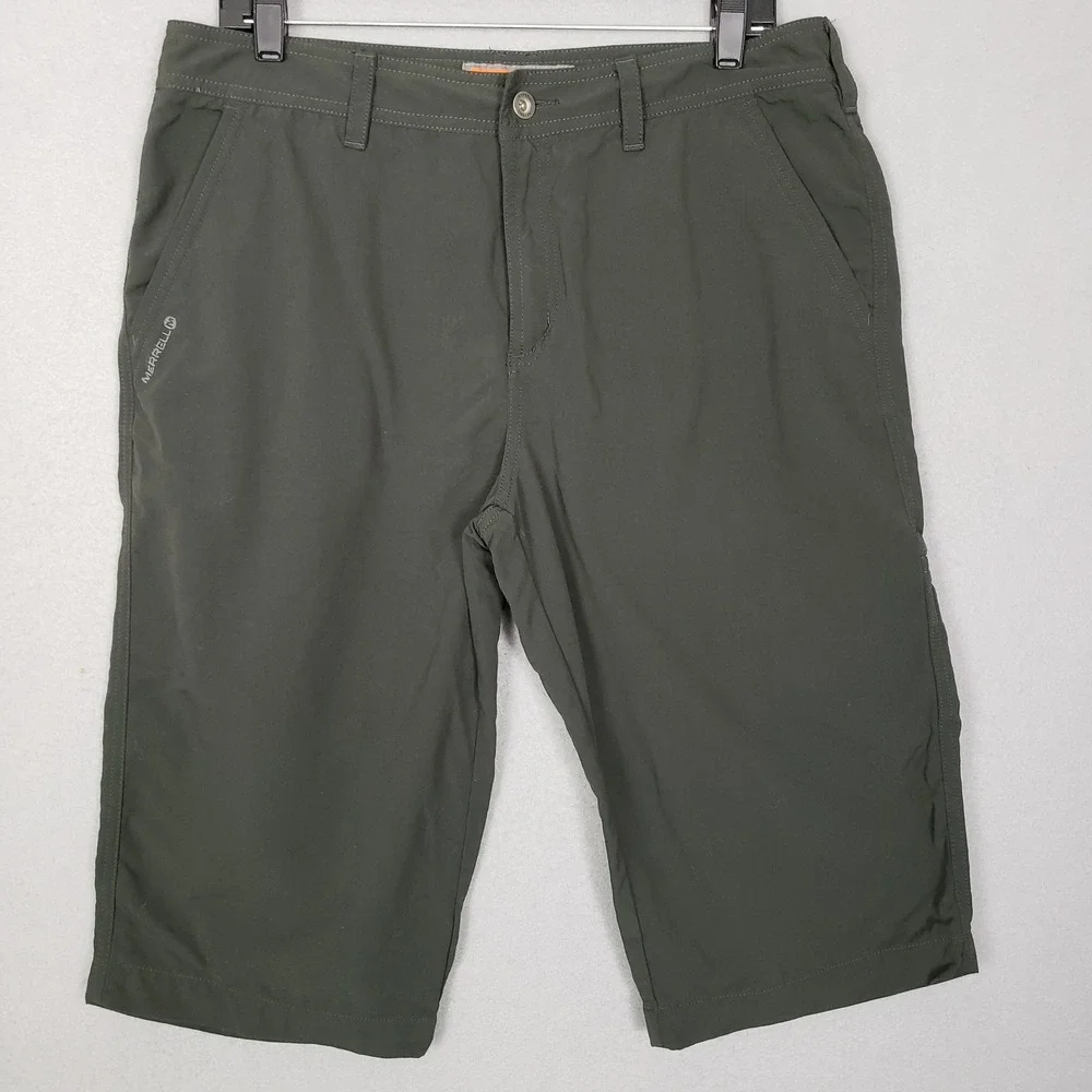 Merell Men's Opti-wick Shorts Gray Activewear Outdoor Hiking Gorpcore Size 36